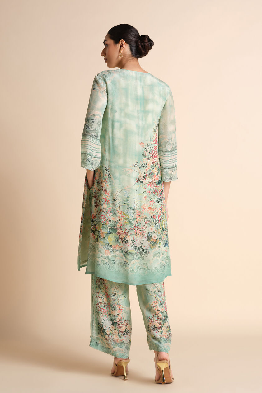 Arivai Kurta Co-ord - Sage, Sage, image 2